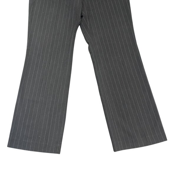 The Limited Womens 12 Cassidy Fit Pinstripe Charcoal Gray Dress Pants - Picture 9 of 15